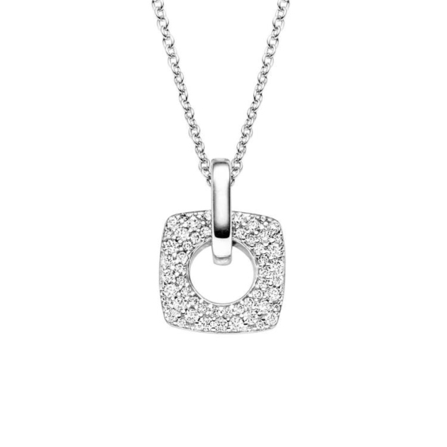 Anhänger mit Kette mit 56 Zirkonia