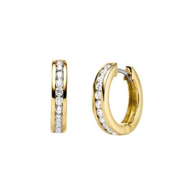 Ohrschmuck mit 22 Zirkonia