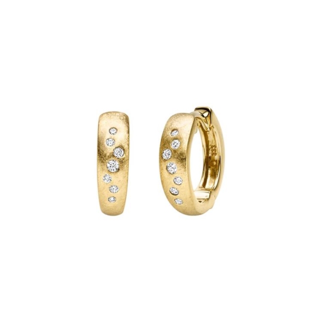 Ohrschmuck mit 14 Zirkonia