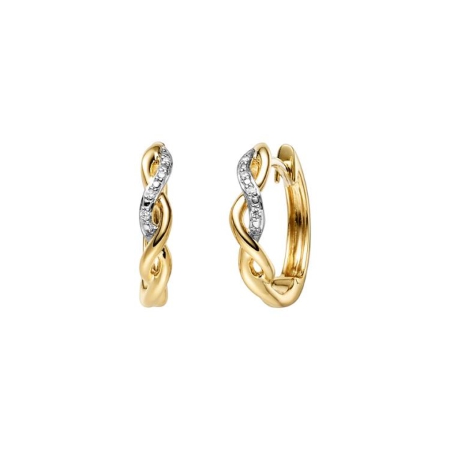 Ohrschmuck mit 8 Brillanten zus. 0,024ct.