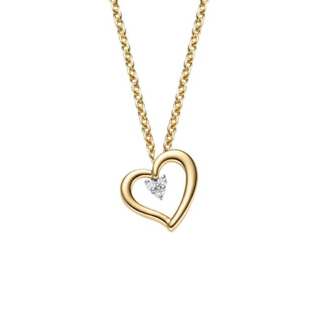 Anhänger mit 3 Brillanten zus. 0,02ct.