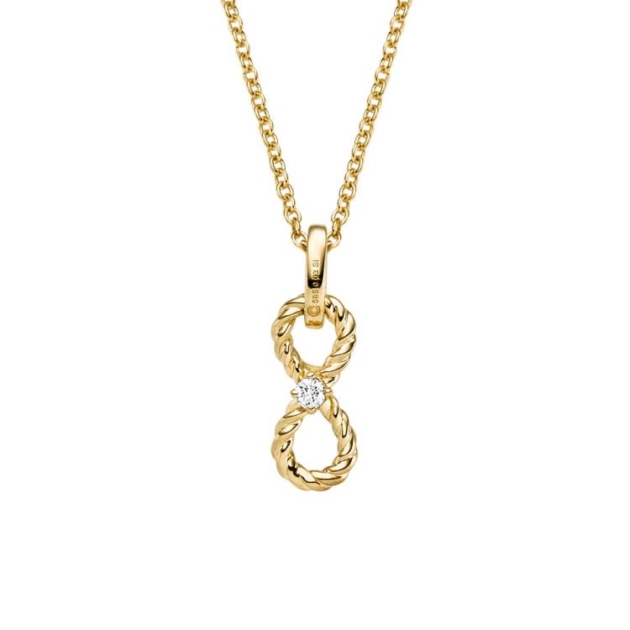 Anhänger mit 1 Brillant zus. 0,03ct.