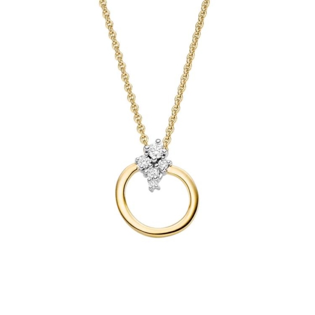 Anhänger mit 5 Brillanten zus. 0,08ct.