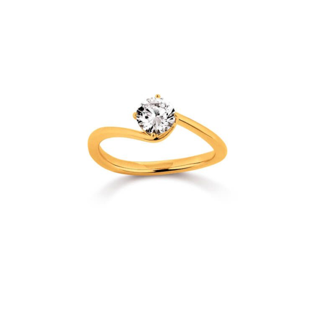 Damenring mit 1 Zirkonia