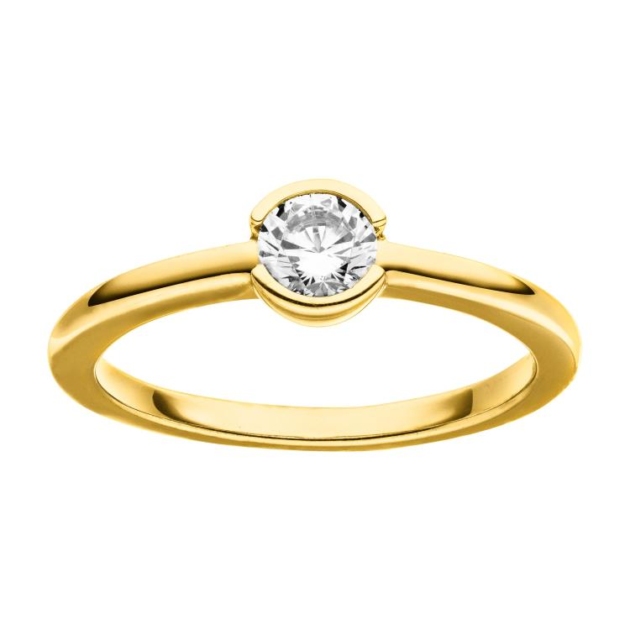Damenring mit 1 Zirkonia