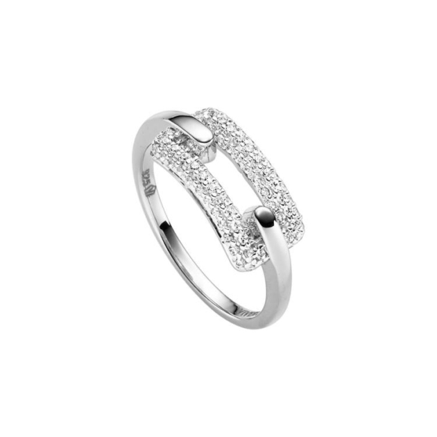 Ring mit 78 Zirkonia
