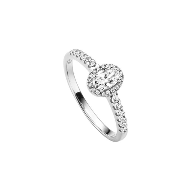 Ring mit 31 Zirkonia