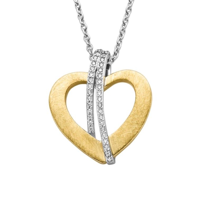 Anhänger mit Kette mit 35 Zirkonia