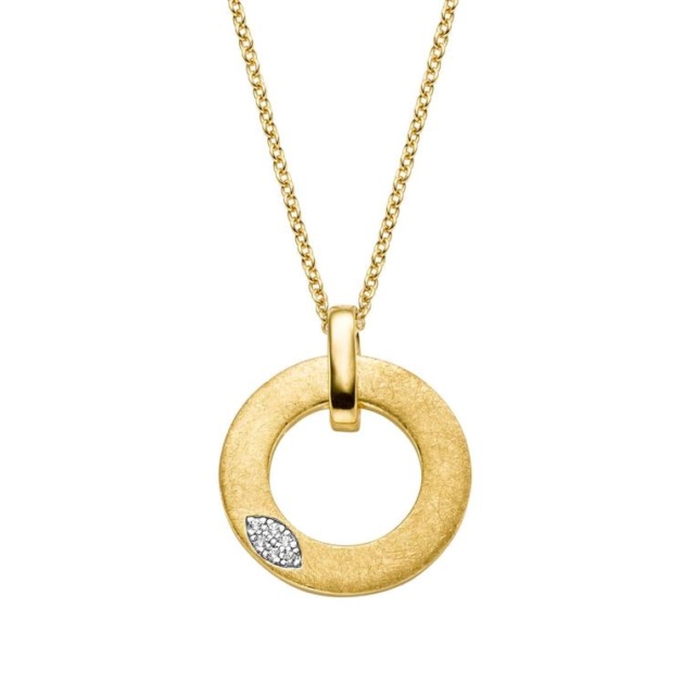 Anhänger mit Kette mit 6 Zirkonia