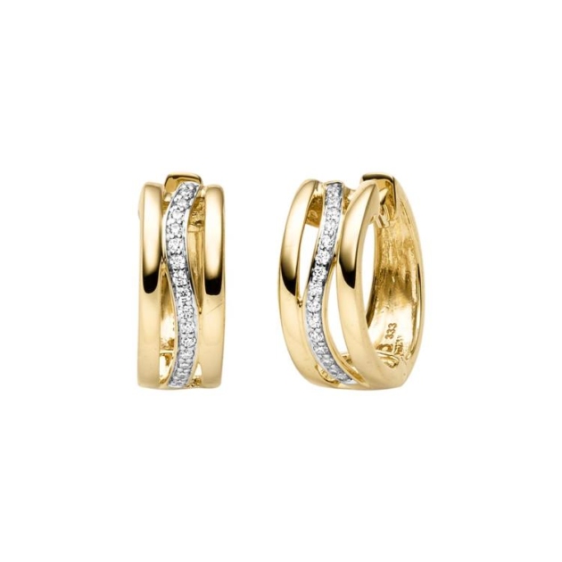 Ohrschmuck mit 30 Zirkonia