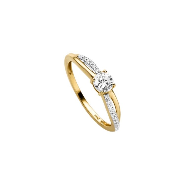 Ring mit 17 Zirkonia