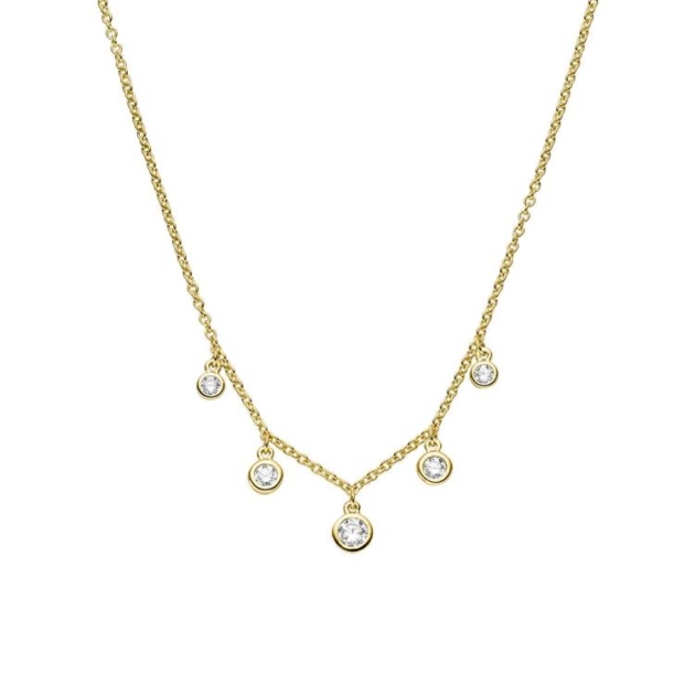 Collier mit 5 Zirkonia