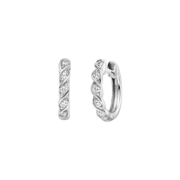 Ohrschmuck mit 10 Zirkonia