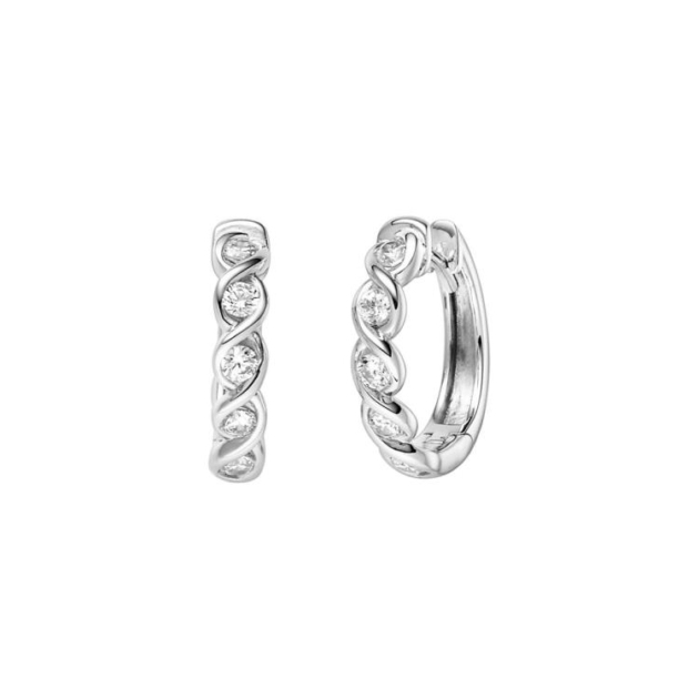 Ohrschmuck mit 10 Zirkonia