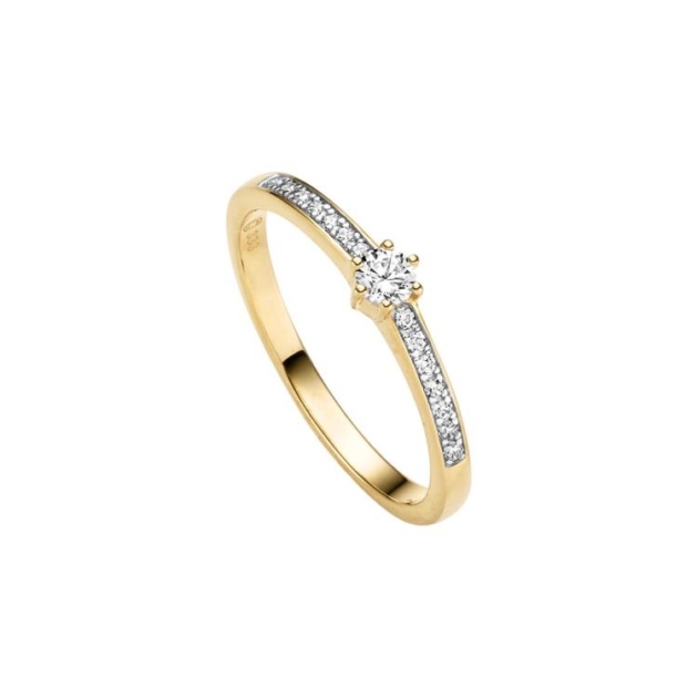 Ring mit 15 Zirkonia