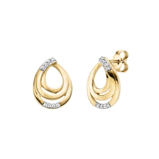 Ohrschmuck mit 16 Zirkonia