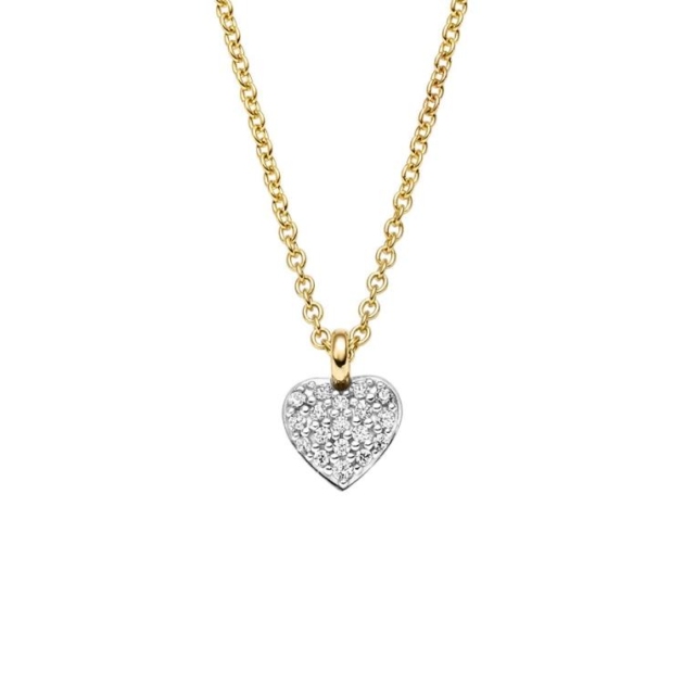 Anhänger mit Kette mit 18 Zirkonia