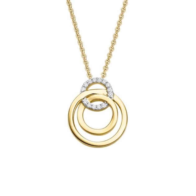 Anhänger mit 14 Brillanten zus. 0,05ct.