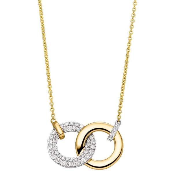 Collier mit 47 Brillanten zus. 0,31ct. 450mm