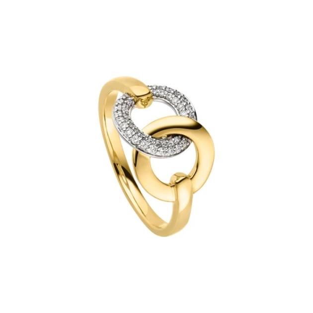 Damenring mit 40 Brillanten zus. 0,17ct.