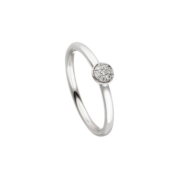 Damenring mit 7 Brillanten zus. 0,06ct.