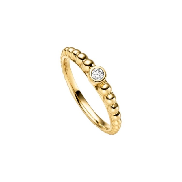 Ring mit 1 Brillant zus. 0,10ct.