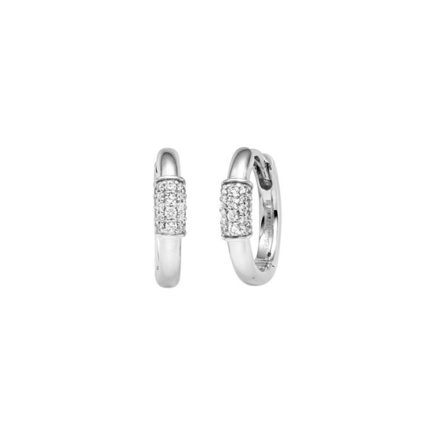 Creolen mit 44 Brillanten zus. 0,14ct.