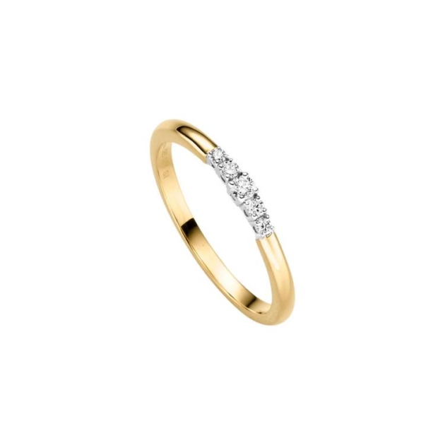 Ring mit 5 Brillanten zus. 0,11ct.