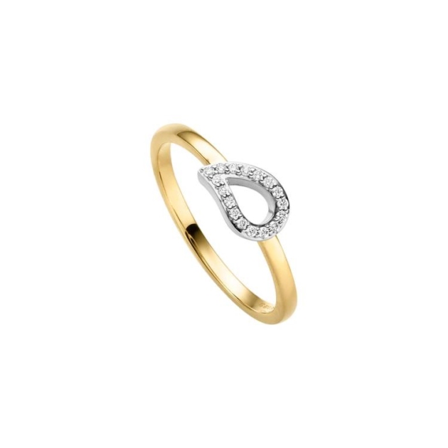 Ring mit 17 Brillanten zus. 0,08ct.