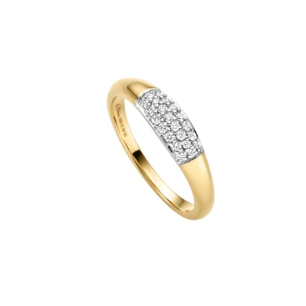 Ring mit 22 Brillanten zus. 0,19ct.