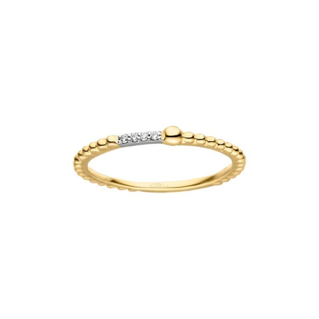 Damenring mit 4 Brillanten zus. 0,02ct.