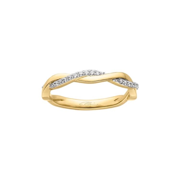 Damenring mit 19 Brillanten zus. 0,12ct.