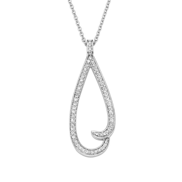 Anhänger mit 58 Brillanten zus. 0,26ct.