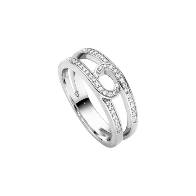 Ring mit 42 Brillanten zus. 0,19ct.