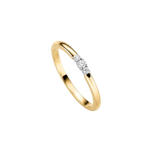 Ring mit 3 Brillanten zus. 0,08ct.