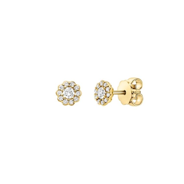 Ohrstecker mit 22 Brillanten zus. 0,24ct.