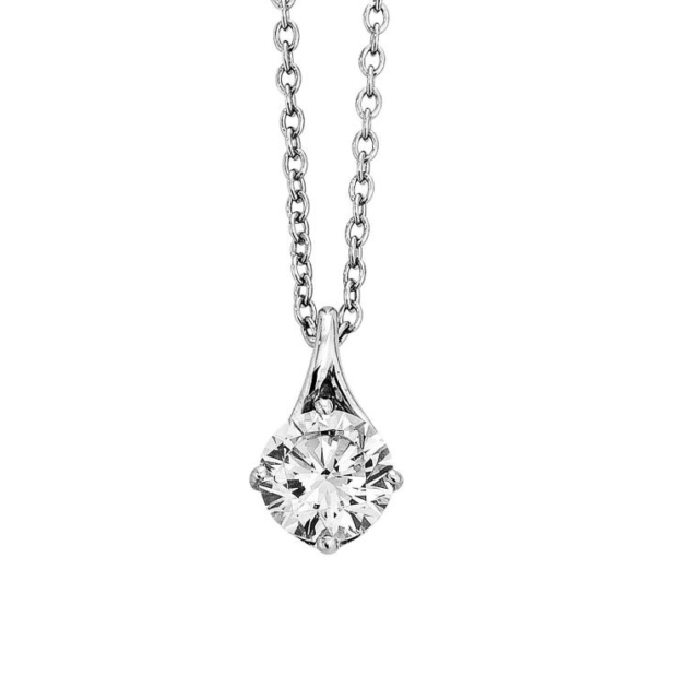 Anhänger mit Kette mit 1 Zirkonia