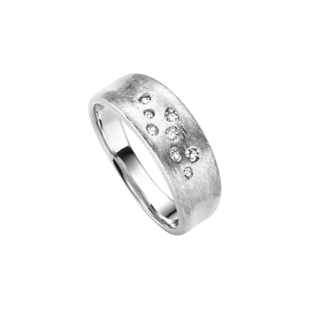 Ring mit 8 Zirkonia