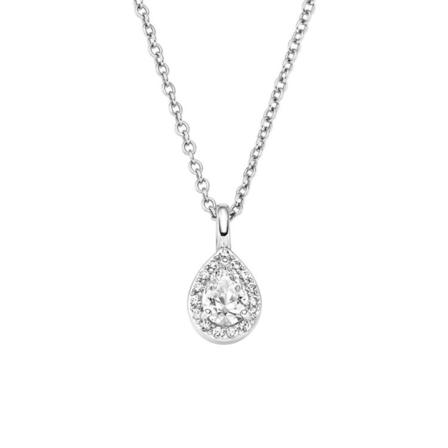 Anhänger mit Kette mit 16 Zirkonia