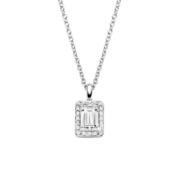 Anhänger mit Kette mit 21 Zirkonia