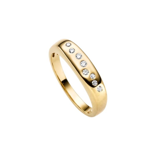 Ring mit 8 Zirkonia