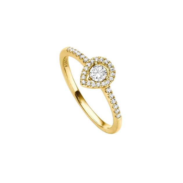 Ring mit 31 Zirkonia