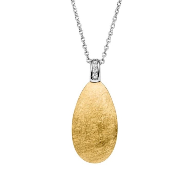 Anhänger mit Kette mit 5 Zirkonia