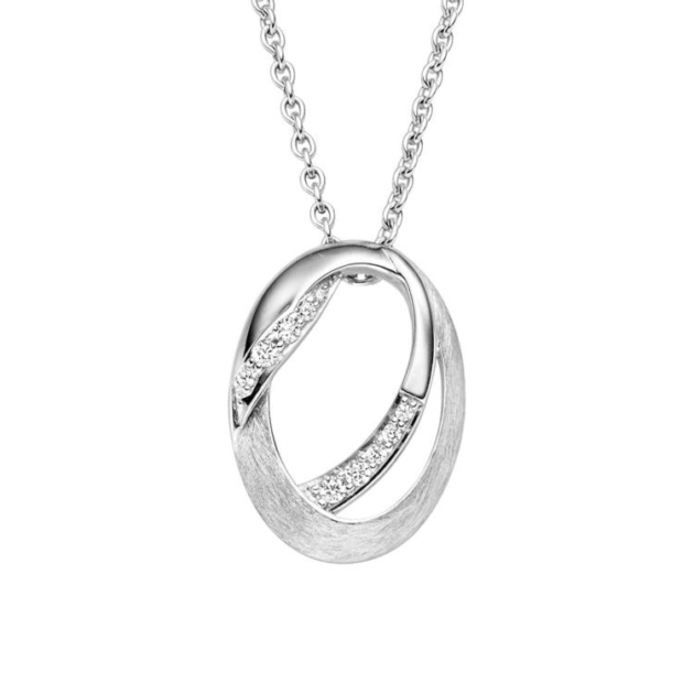 Anhänger mit Kette mit 10 Zirkonia