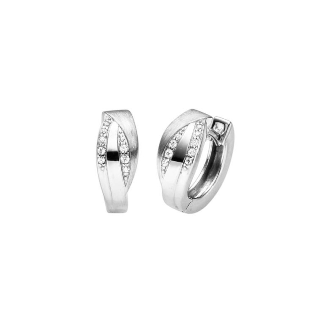 Creolen mit 18 Zirkonia