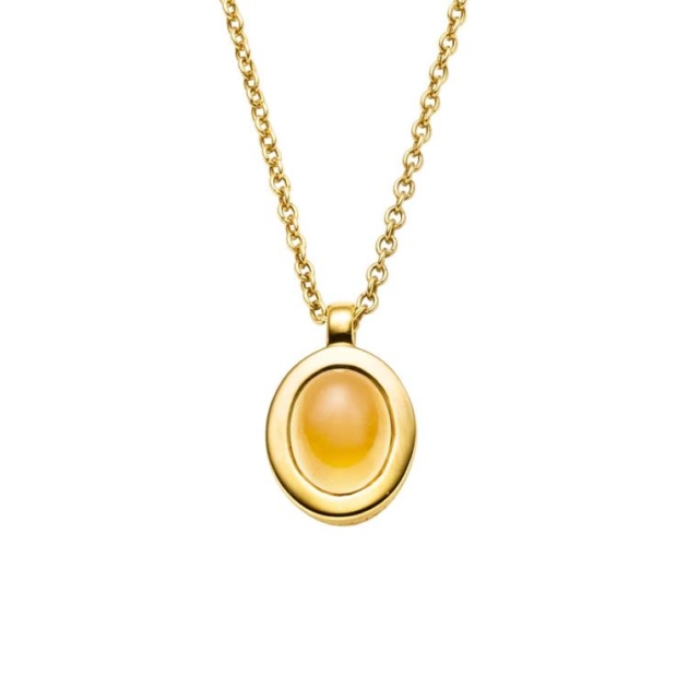Anhänger mit Kette mit 1 Citrin