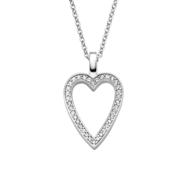 Anhänger mit Kette mit 36 Zirkonia