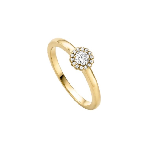 Ring mit 15 Zirkonia
