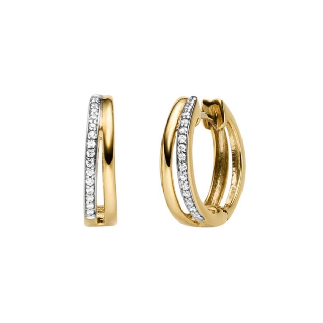 Ohrschmuck mit 30 Zirkonia