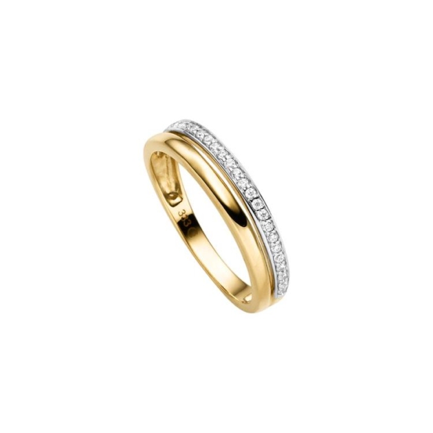 Ring mit 27 Zirkonia